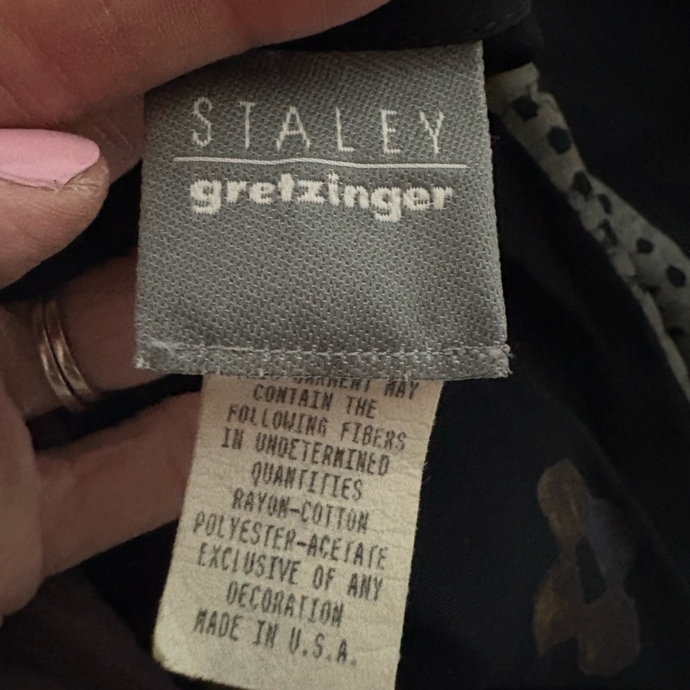 Staley gretzinger Multicolor Patchwork Button Dow… - image 9